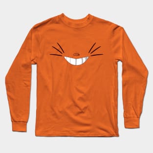 Smile cat face mask Long Sleeve T-Shirt